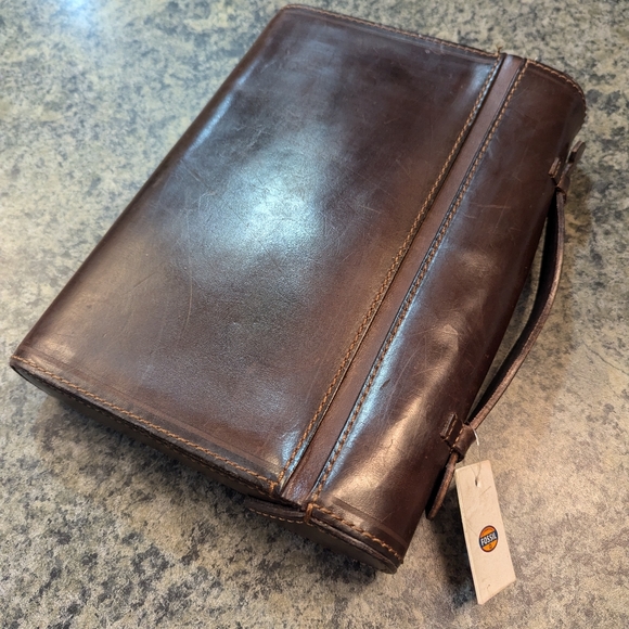 Fossil Mens Vintage VA Port Tech Messenger Bag - Picture 2 of 10